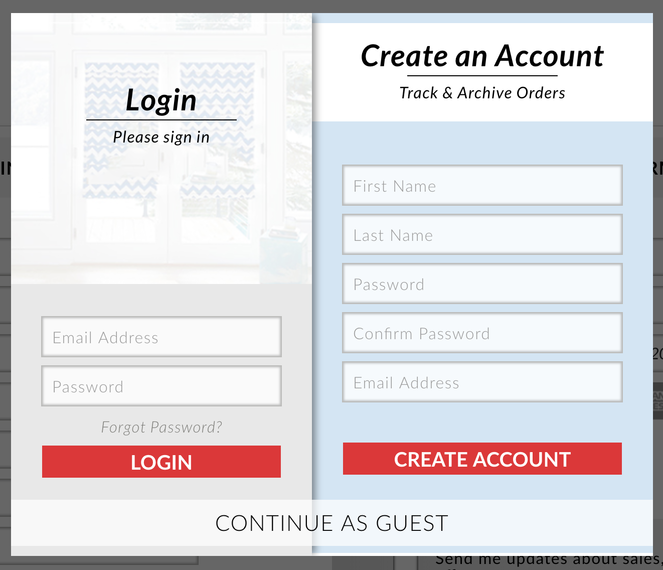 Recurring Customer Login